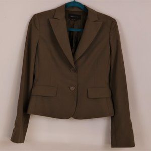 BCBGMaxAzria Wool Two Button Brown Blazer Size S